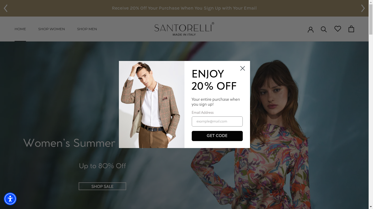 SANTORELLI website