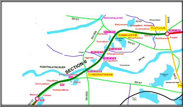 Chennai Peripheral Ring Road map