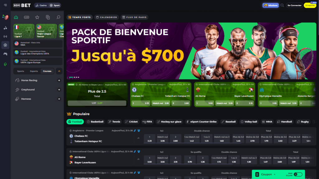 bdmbet paris sportifs