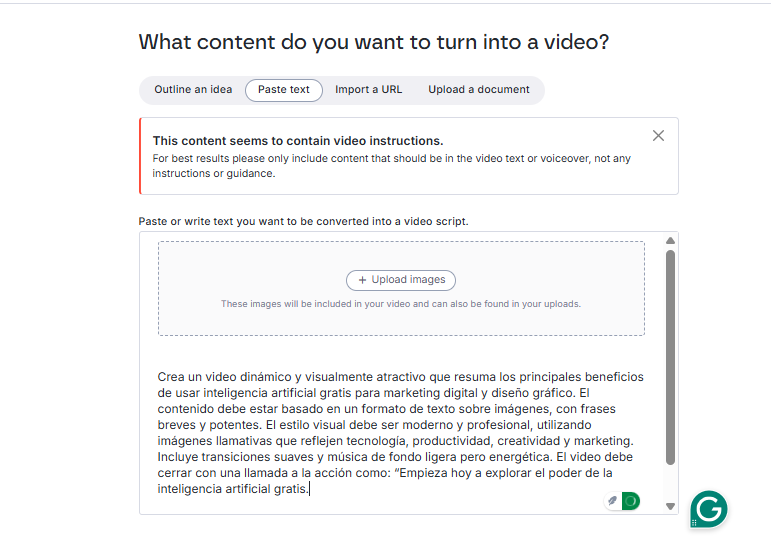 Personaliza el video