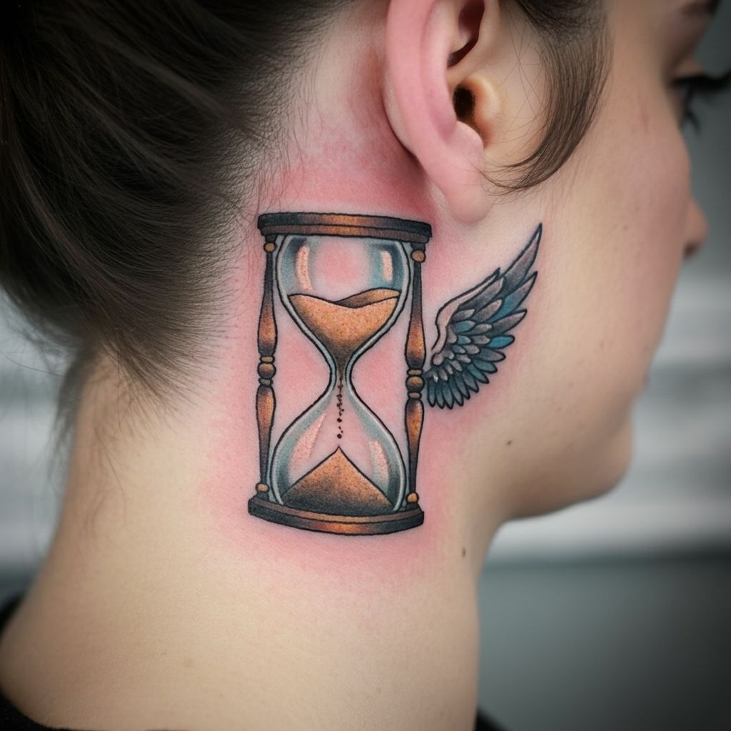 Hourglass with Wings