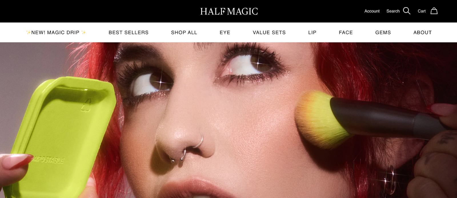 Half magic website image