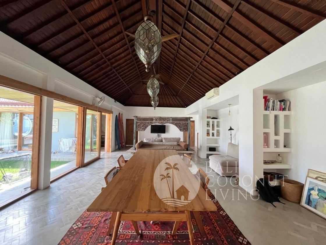 view from living of villa indires, umalas, bali