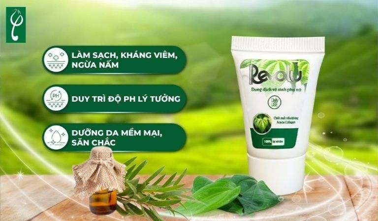 Dung dịch vệ sinh phụ nữ trầu không tràm trà hỗ trợ làm sạch và khử mùi hiệu quả