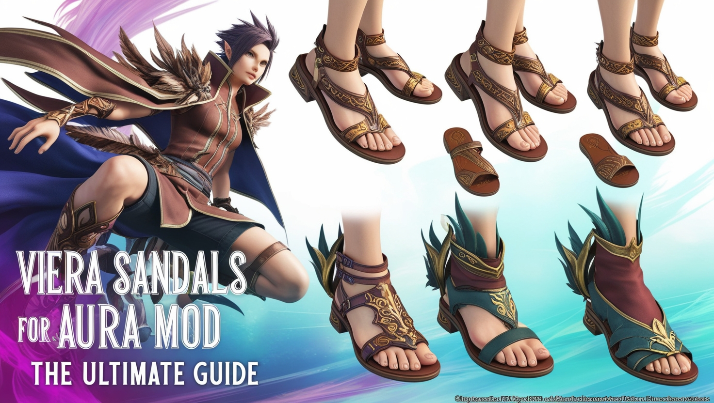 viera sandals for aura mod ffxiv