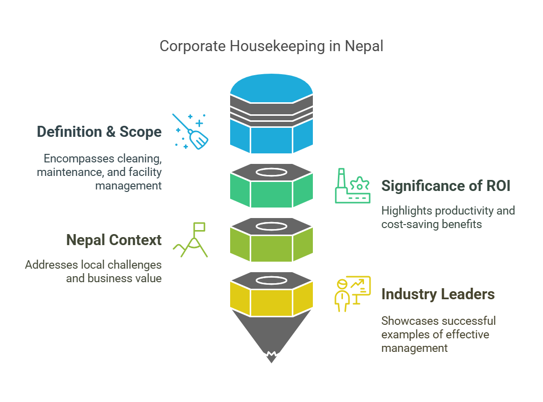 ROI of corporate housekeeping in Nepal infographic image