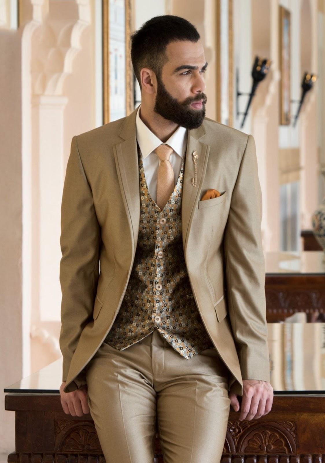 Golden Brown Suit