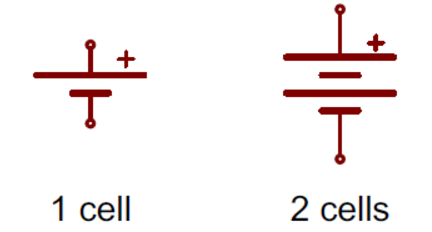 Image result for battery of two cells