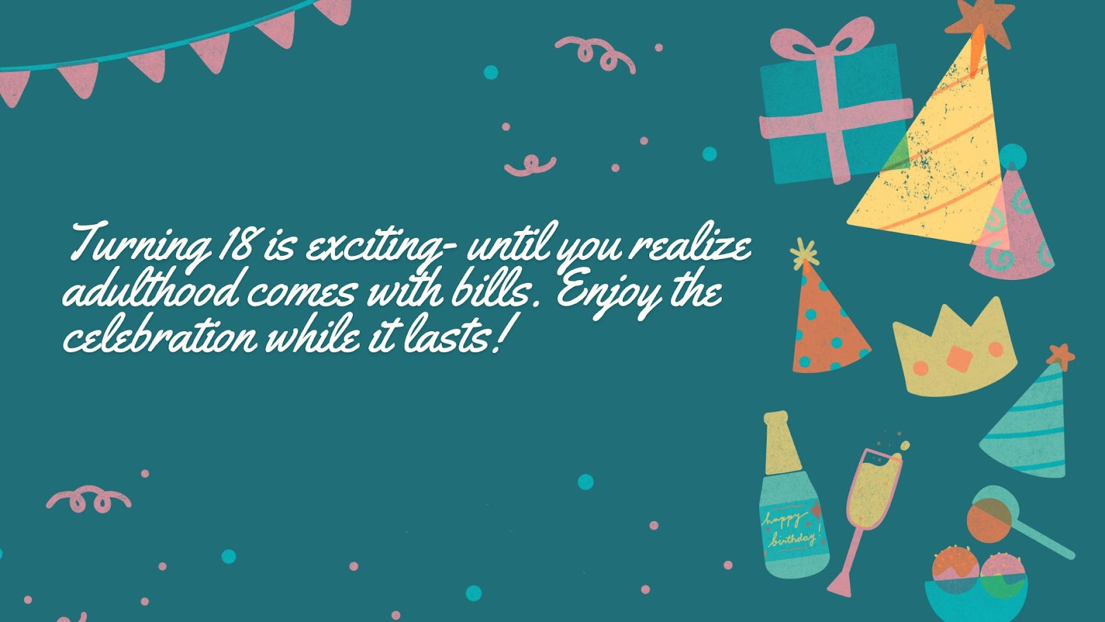 Humor adds warmth and a smile to the celebration.&nbsp;