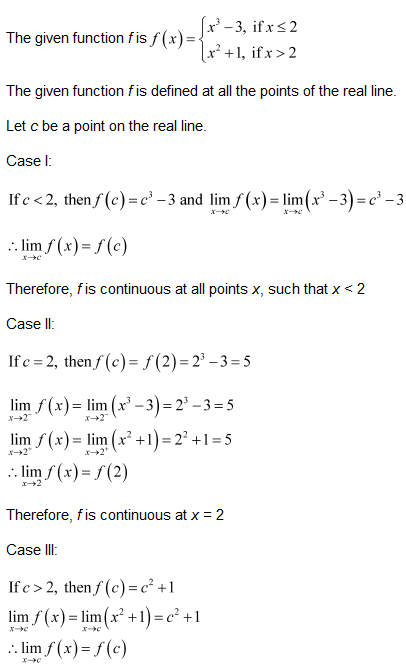 chapter 5-Continuity & Differentiability Exercise 5.1