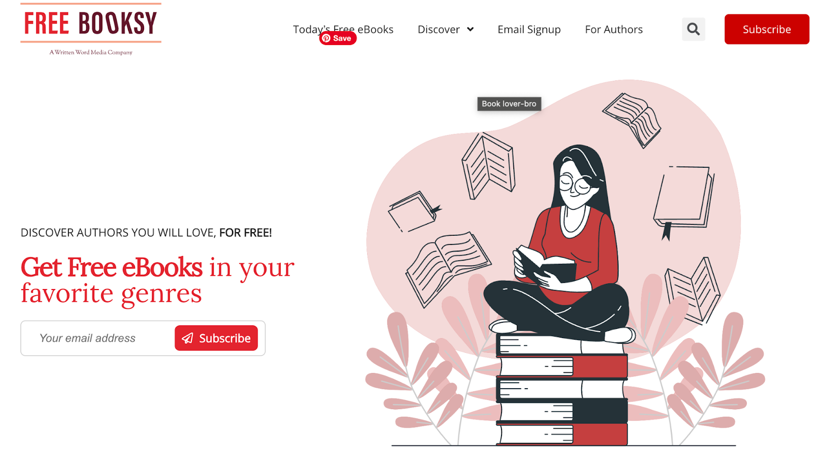 image of FreeBooksy landing page