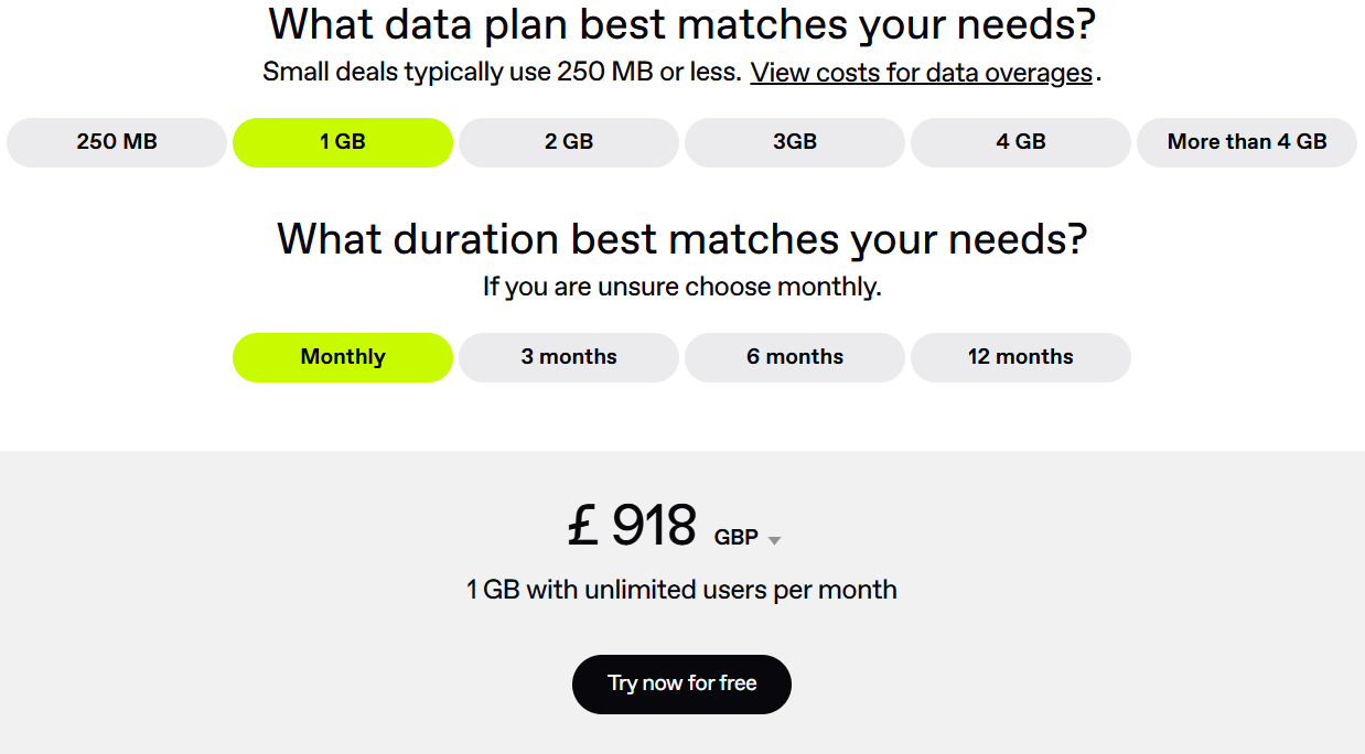 usage-based vdr pricing