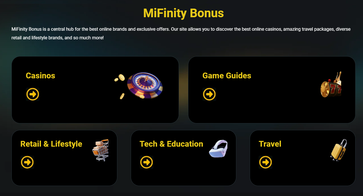 MiFinity Bonus services