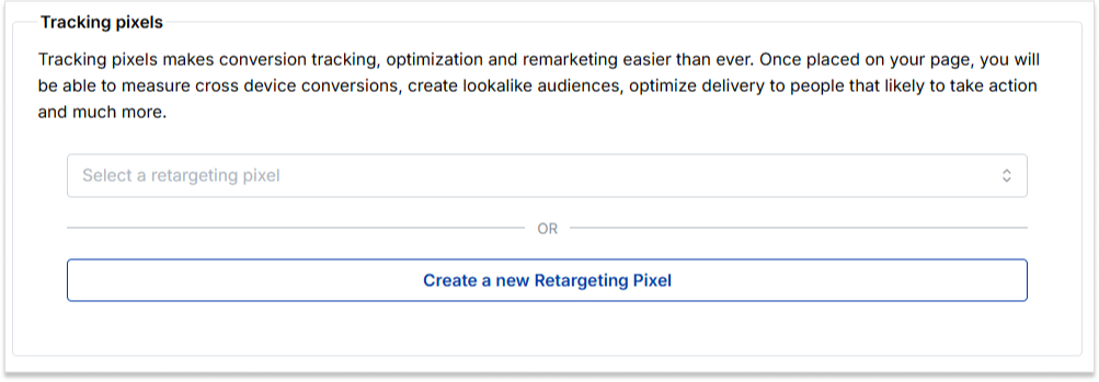 add retargeting pixel