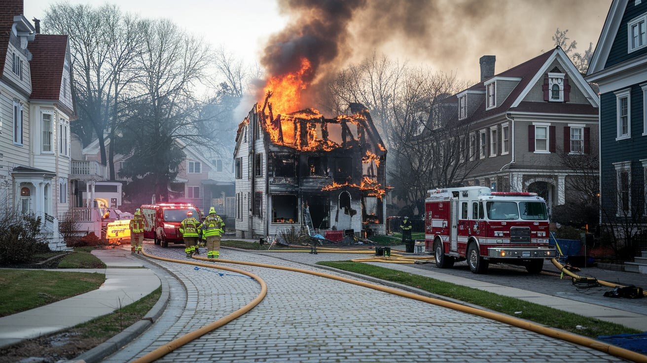 House Fire Cobblestone Road Longmeadow​