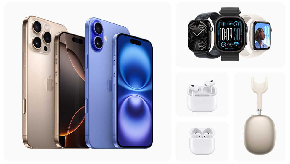 iPhone 16 and 16 Pro, Apple Watch Series 10, and AirPods 4 