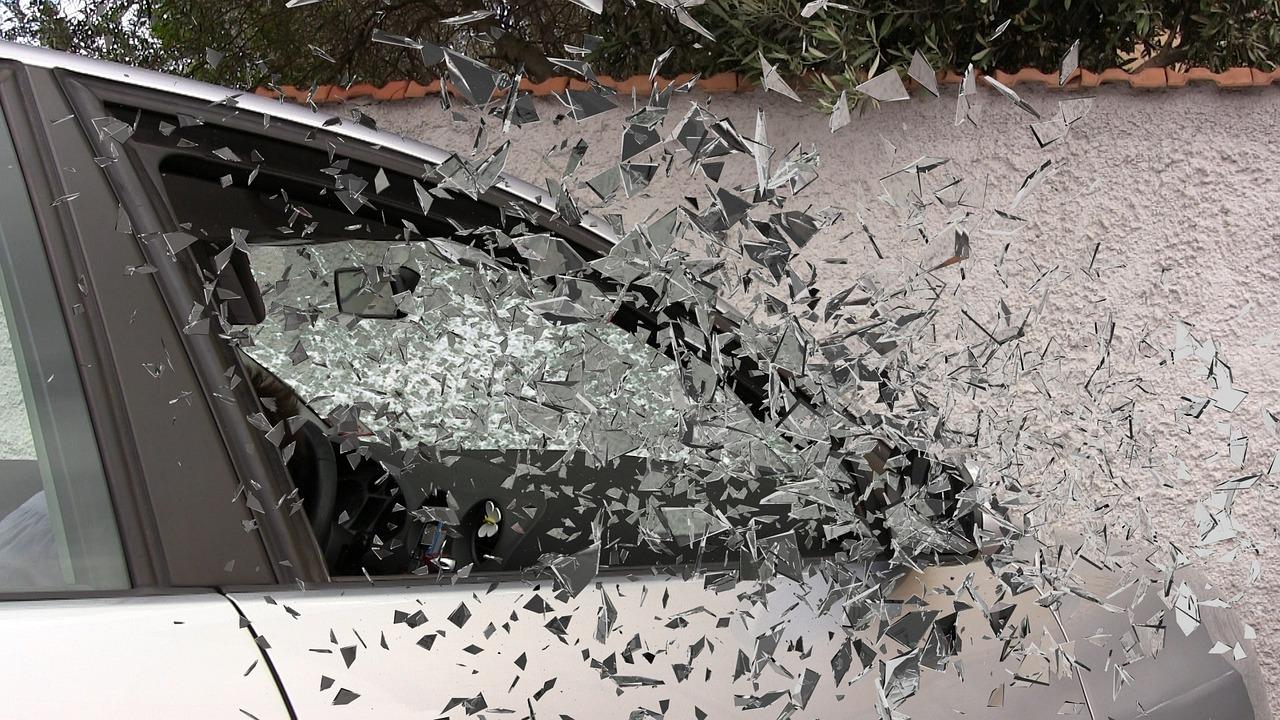 Free Car Accident Broken Glass photo and picture