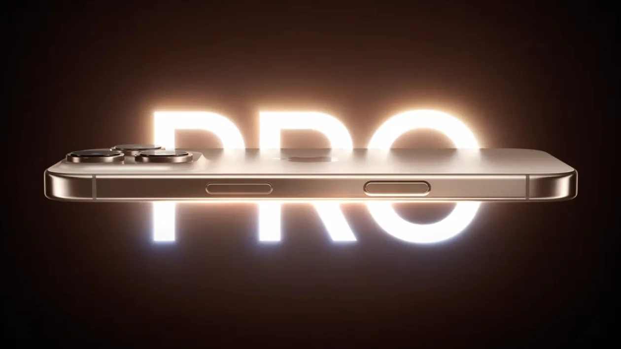 Side view of iPhone 16