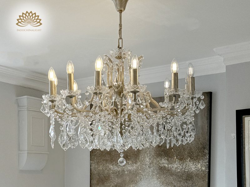 Take a photo and note the location when removing chandelier