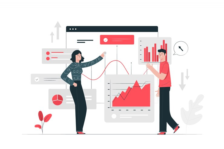 Statistics concept illustration