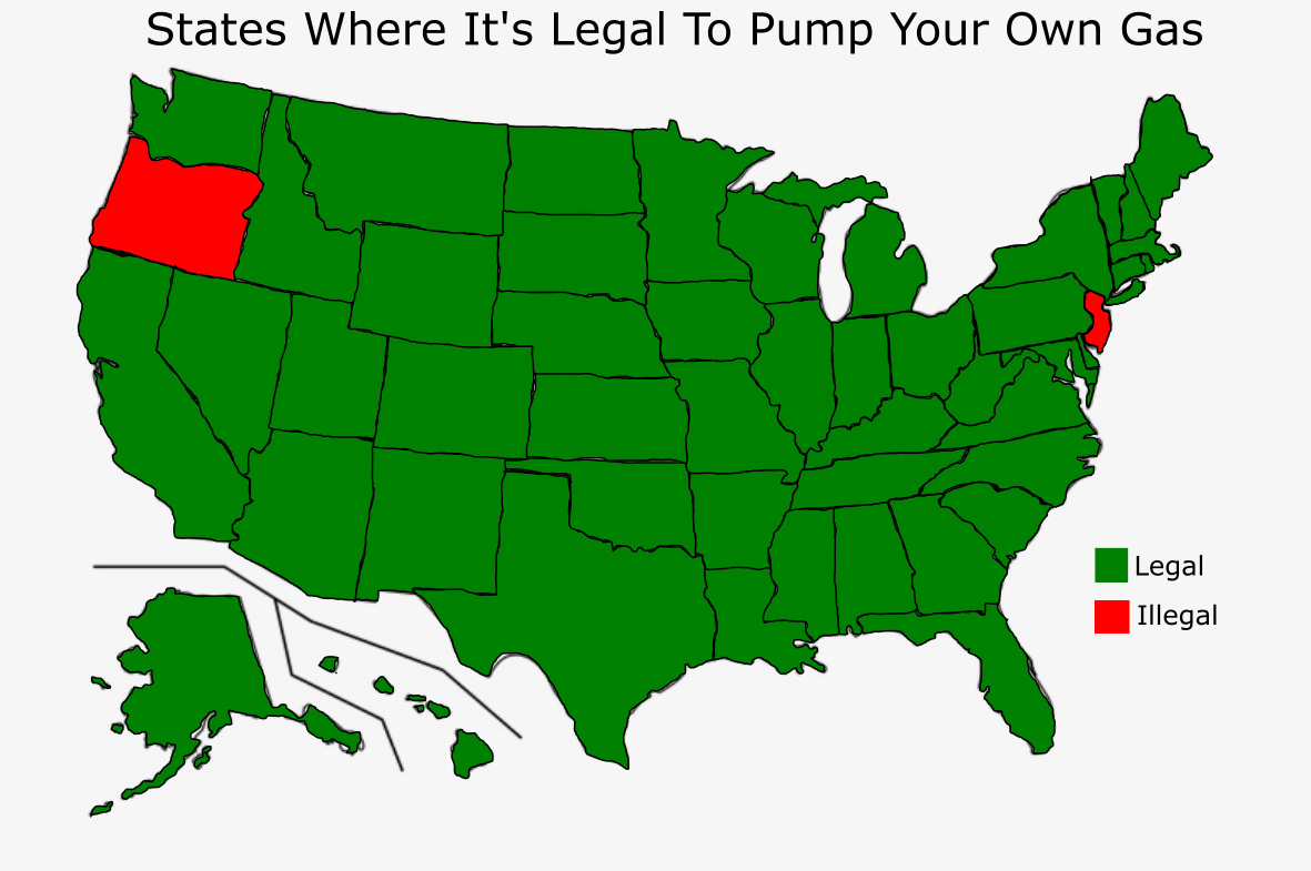 Where is It Illegal to Pump Your Own Gas: Surprising States