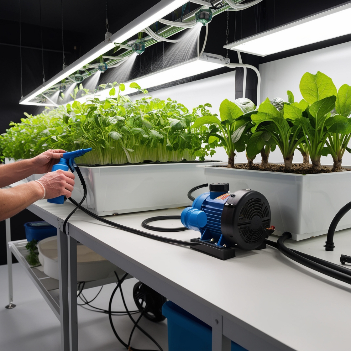 Aeroponics system pest and disease management