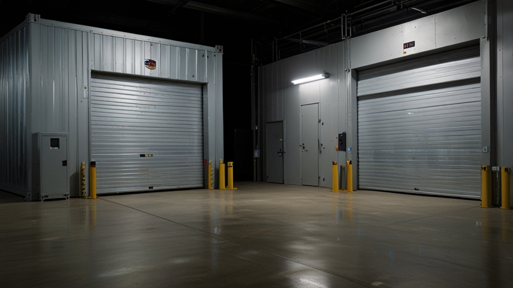 10 x 40 loading dock with climate control storage