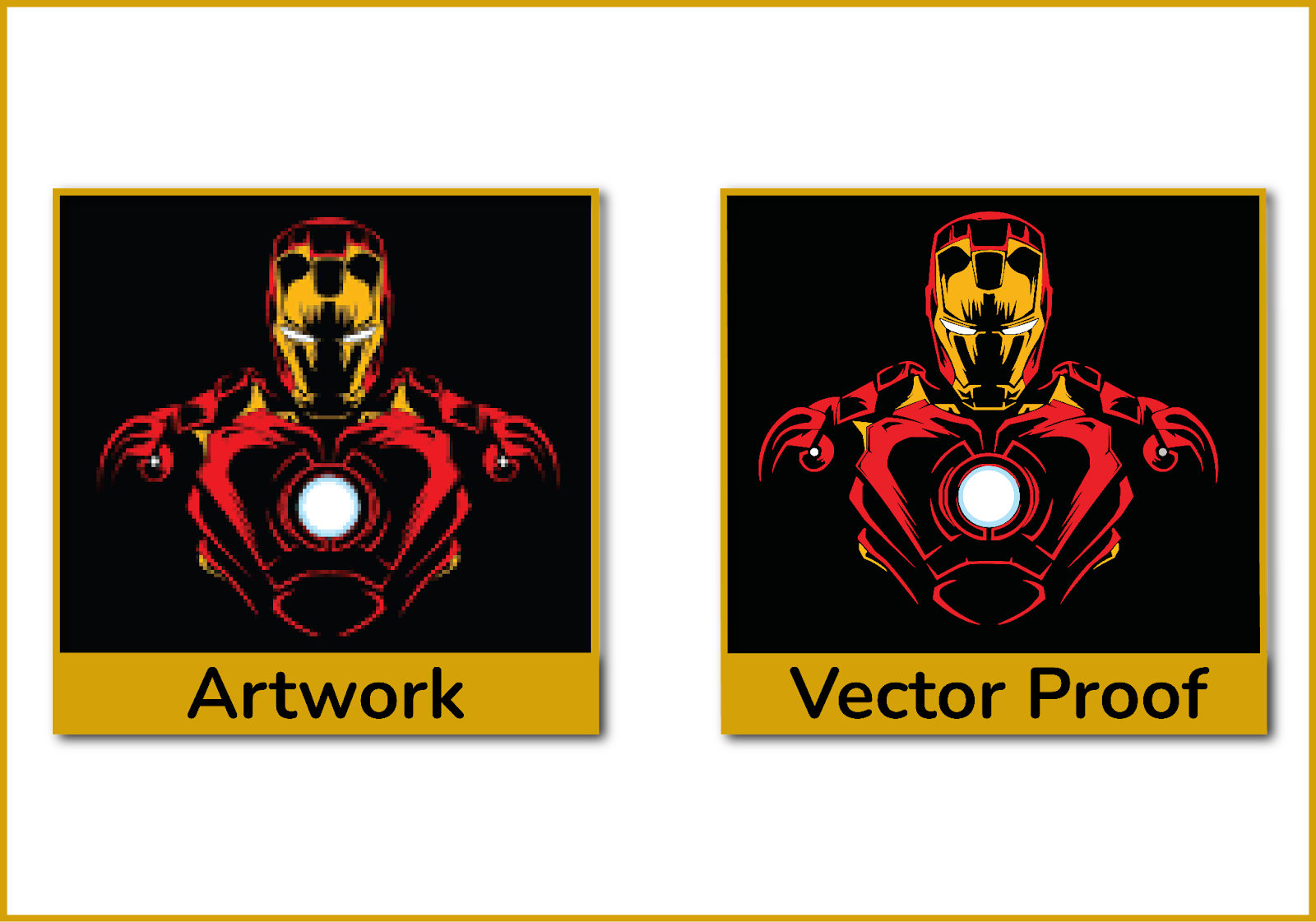 Vector vs. raster , Ironman Image
