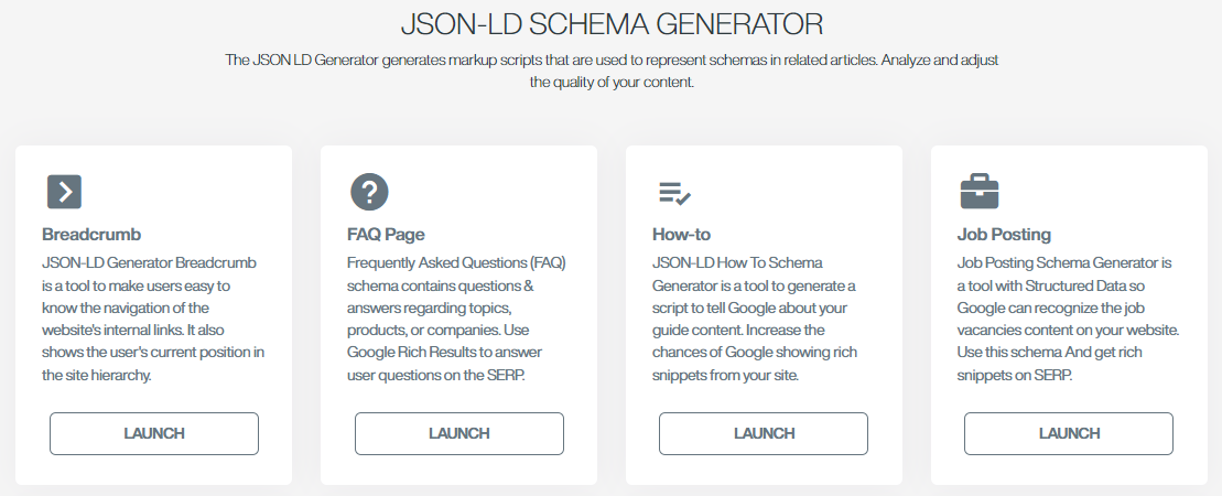  Illustration of schema markup tools provided by cmlabs.