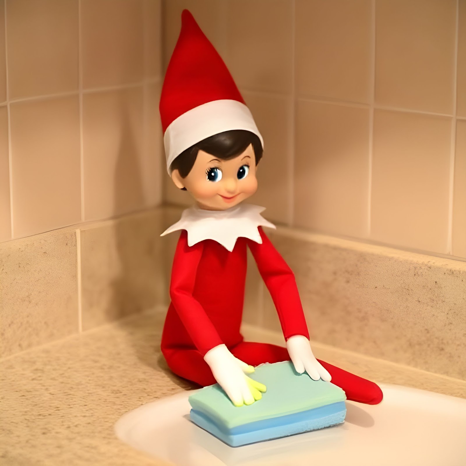 Clean Freak Elf -ELF ON THE SHELF IDEAS 26