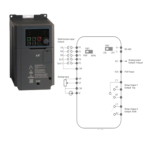 Sơ đồ kết nối của LS G100 Series