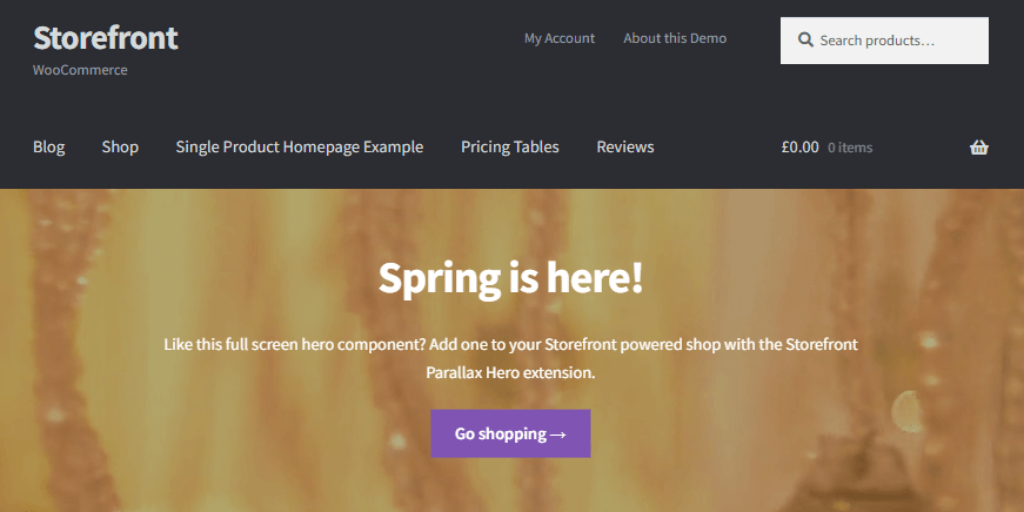 Storefront WordPress Theme