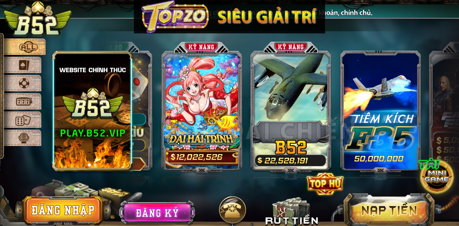 Game Tiêm Kích siêu đỉnh tại topzo