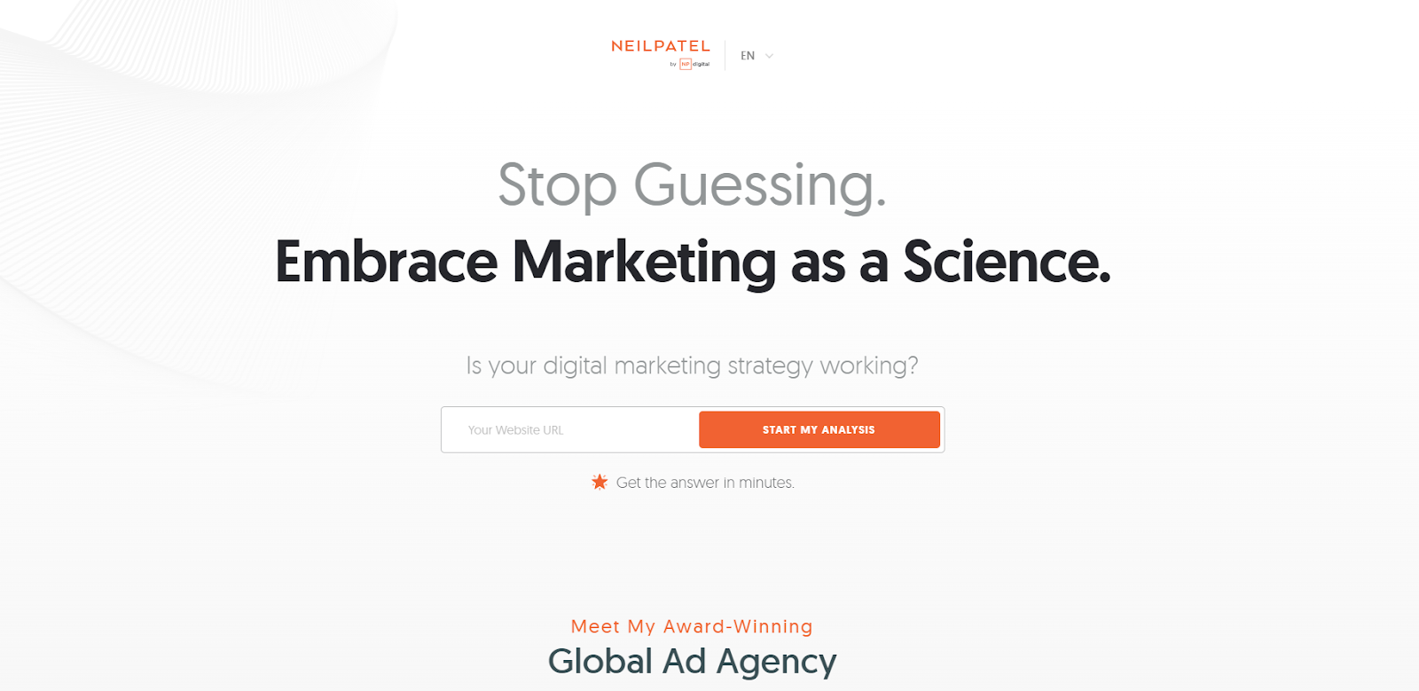Neilpatel.com homepage