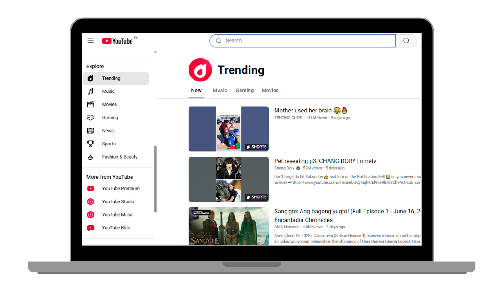 Youtube Algorithm: trending videos