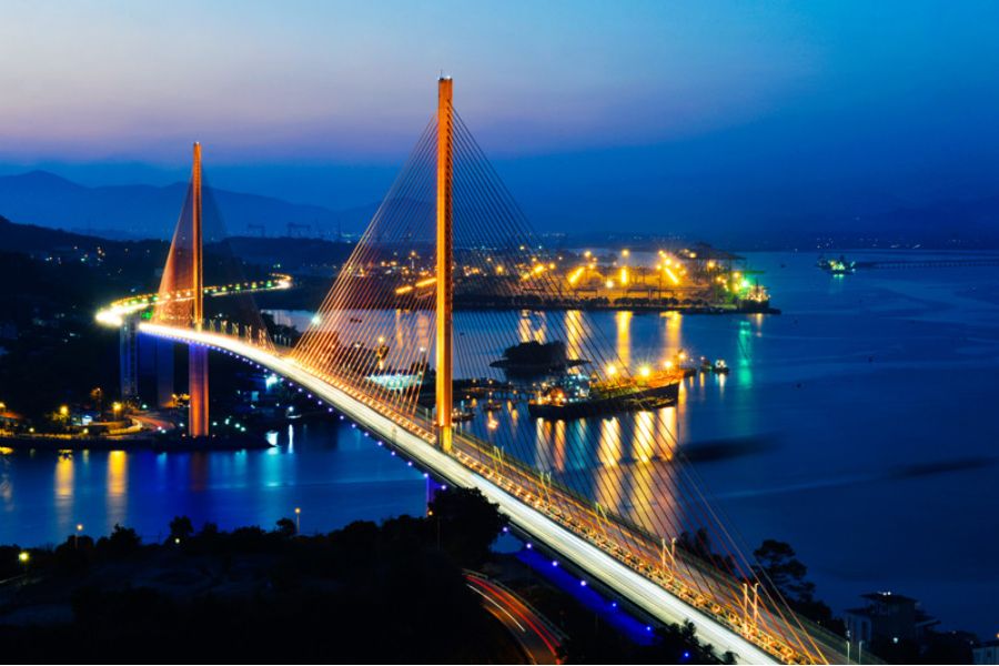 Bai Chay Bridge is not only an important transportation structure but also a symbol of the area.