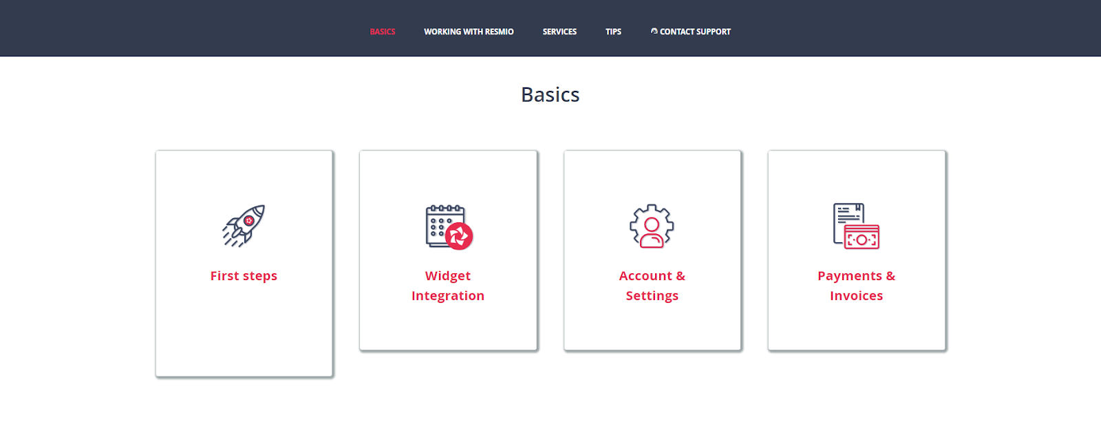 resmio dashboard
