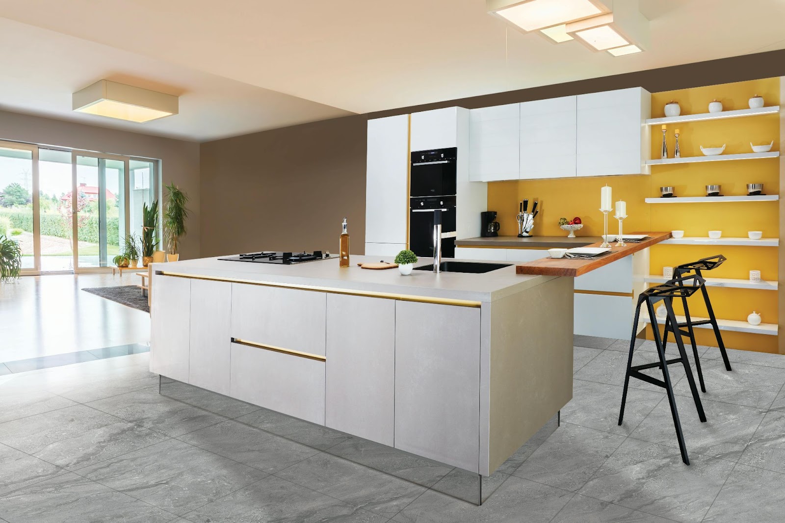 Kitchen with Multi-Functional Island_Preferred Construction