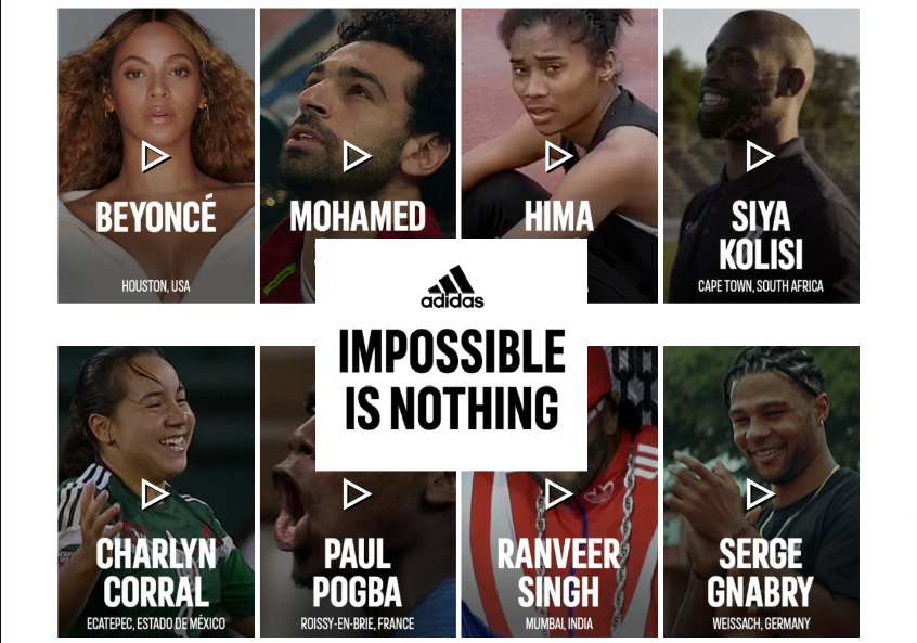 claim de adidas imposible is nothing