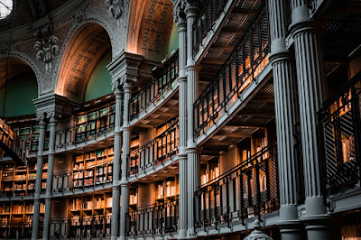 Library with lots of balconies