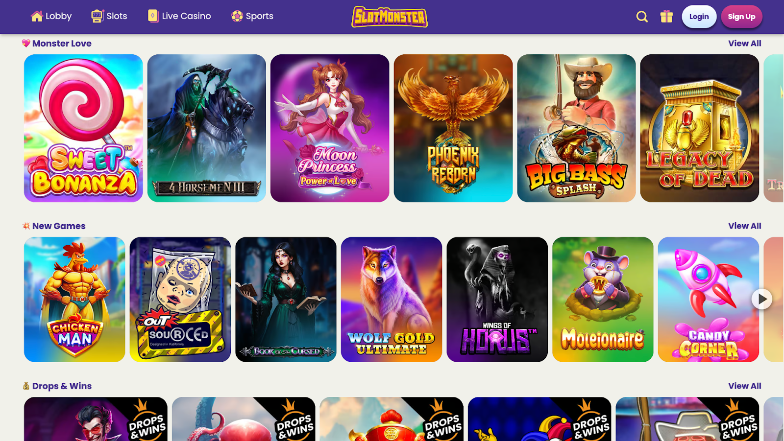 SlotMonster casino games