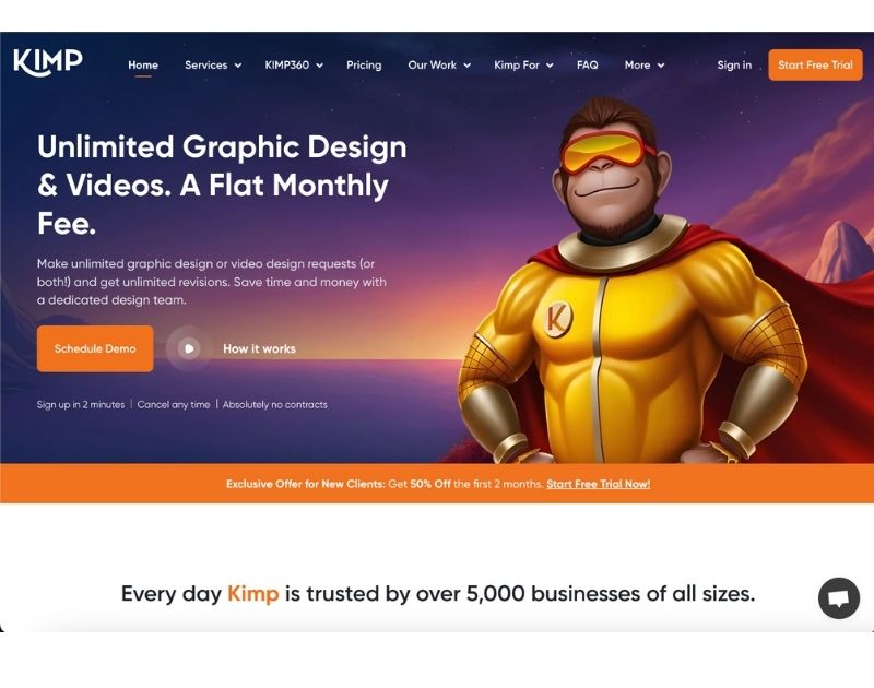 Graphic Design Services for Startups Kimp