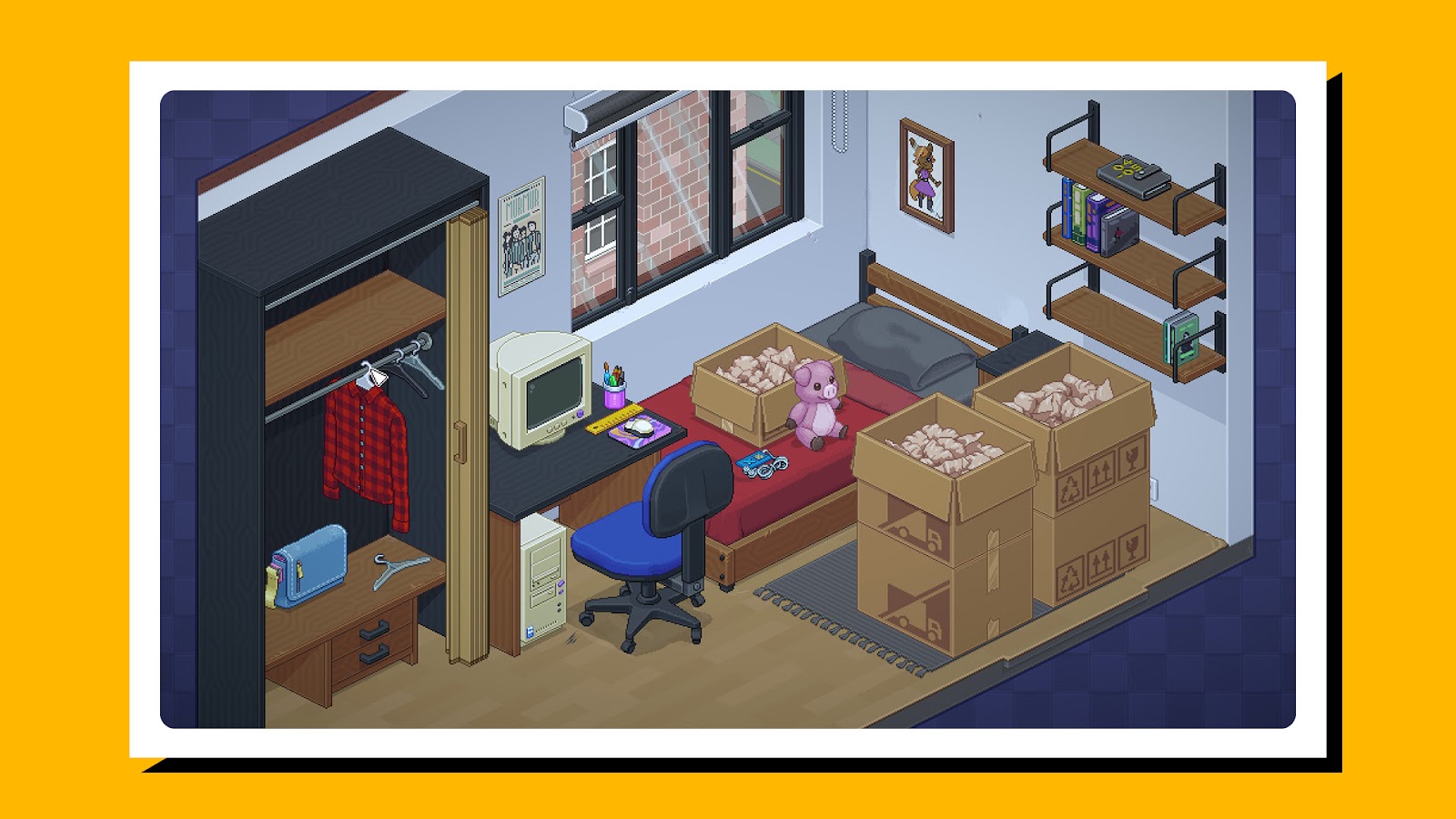 Screenshot of the game Unpacking in action.