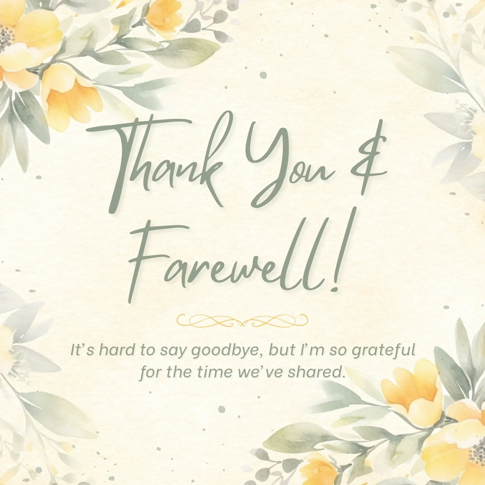 Digital Thank-you Card Designed on Canva