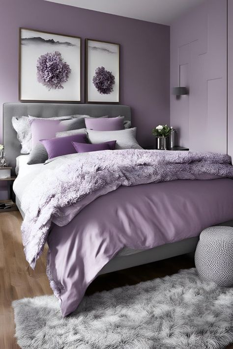 lavender color bedroom