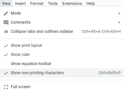 How to Delete a page in Google Docs