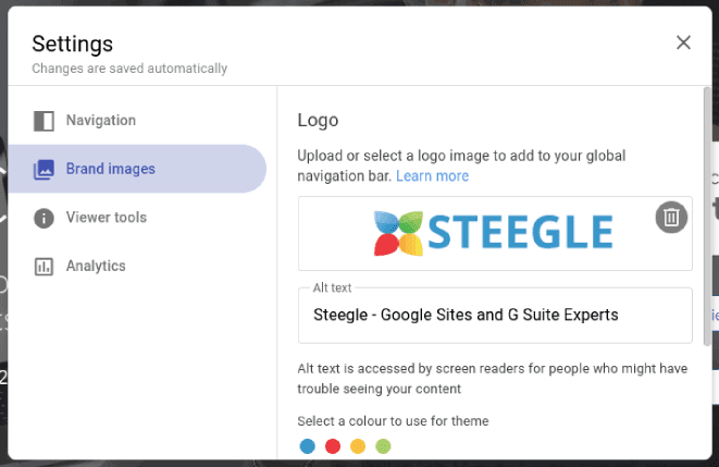 Paramètres unifiés dans les nouveaux sites Google