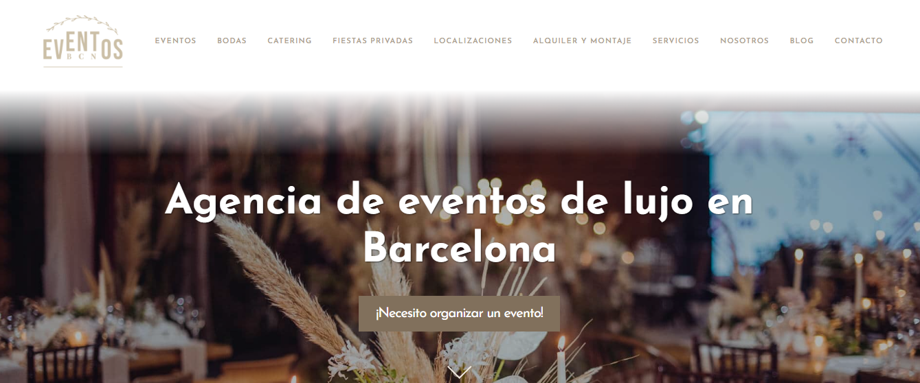 Planificación de eventos cerca de mí Barcelona con servicios personalizados.
