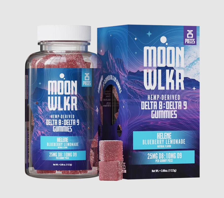 Moonwlkr Delta 8 and Delta 9 THC gummies for a balanced and enjoyable experience