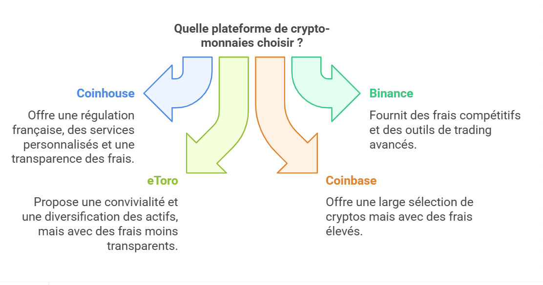 Comparaison de Coinhouse avec la concurrence